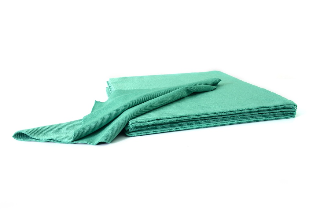 Chiffon Microfibre 40x40cm vert 10 pièces