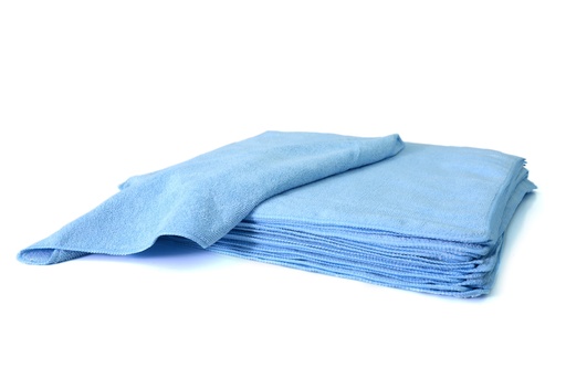 [MCF-300G-002] Chiffon Microfibre 40x40cm 300gr bleu 20 pièces.